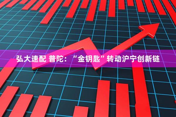 弘大速配 普陀：“金钥匙”转动沪宁创新链