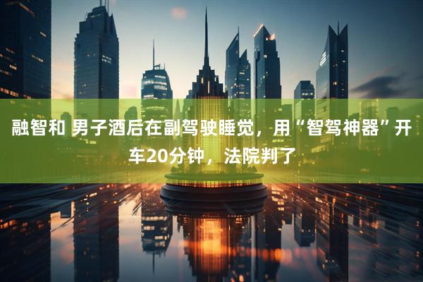 融智和 男子酒后在副驾驶睡觉，用“智驾神器”开车20分钟，法院判了