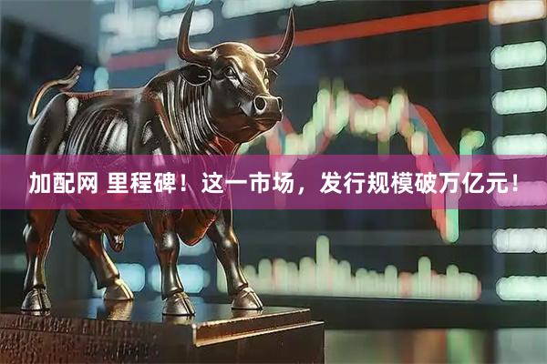 加配网 里程碑！这一市场，发行规模破万亿元！